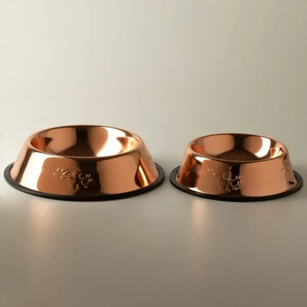 PAW Food Bowls - Single Copper Style - 18cm - Stainless Steel (304)