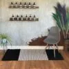 bG9jYWw6Ly9tZWRpYS85Ti80Qy82MFIzMEMxRzZSVks0QzlOL2U2ZjgxMTJjLmpwZWc.webp Indian Cotton Rug - 70x170cm - Black / Grey