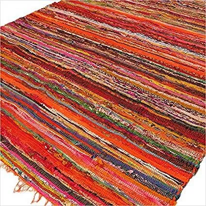 bG9jYWw6Ly9tZWRpYS85Ti80RS82MFIzMEMxRzZNVzM0RTlOLzRmOTVhMTAyLmpwZWc.webp 152 x 90cm Luxury Rag Rug - Orange