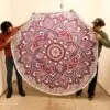 Large Mandala Roundy Art (180cm) - Pink and  Purple