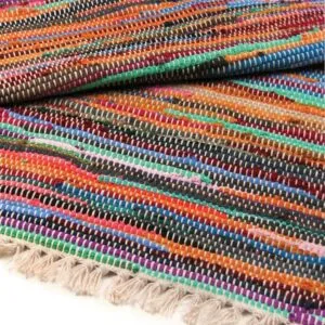 155 x 90cm Luxury Rag Rug - Natural