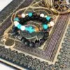 bG9jYWw6Ly9tZWRpYS85UC82RS82MFIzMEMxRzZNUks2RTlQLzY5YmVlZWQ4LmpwZWc-1.webp Pewter Skull / Grey Agate - Gemstone Bracelet