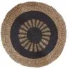 Round Seagrass Black and Tan - Inner Sun - 1m