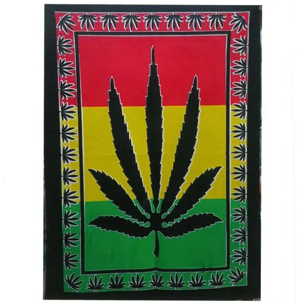 bG9jYWw6Ly9tZWRpYS85UC9DRS82MFIzMEMxRzZNVEtDRTlQL2Y0NzQyMTJmLmpwZWc.webp Cotton Wall Art - Herbal Leaf