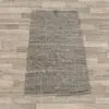 bG9jYWw6Ly9tZWRpYS85US84RC82MFIzMEMxRzZXVDM4RDlRLzUxYzg4MTViLmpwZWc.webp Small Indian Handloom Cotton Rug - Charcoal