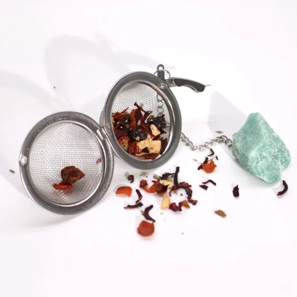 bG9jYWw6Ly9tZWRpYS85US9FRS82MFIzMEMxRzZSVzNFRTlRL2U1MWI3YTgwLmpwZWc.webp Raw Crystal Gemstone Tea Strainer - Black Obsidian