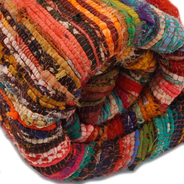 bG9jYWw6Ly9tZWRpYS85Uy80RS82MFIzMEMxRzZNVzM0RTlTL2YwNzc1ZmY4LmpwZWc.webp 152 x 90cm Luxury Rag Rug - Orange