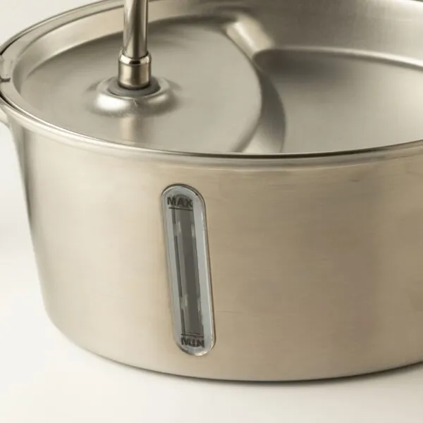 PAW Food Bowls - Electric Water Fountain 2.5 Liter - USB - Stainless Steel (304)