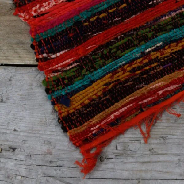 bG9jYWw6Ly9tZWRpYS8xSC82Qy82MFIzMEMxRzZNVzM2QzFIL2IzMDlmMGY3LmpwZWc.webp 152 x 90cm Luxury Rag Rug - Orange