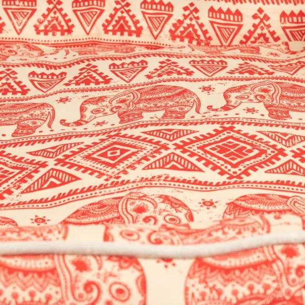 PAW Bed – Lucky Elephant – Red – 60 × 50 × 14cm