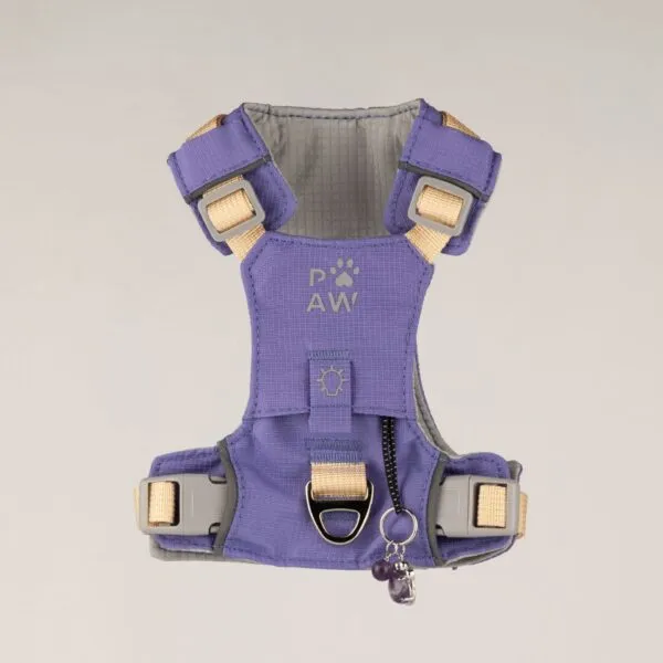bG9jYWw6Ly9tZWRpYS8xSi80RC82MFIzMEMxSjZSVEs0RDFKL2ZjMDdjYmYzLmpwZw.webp PAW - XS (2-4Kg) Dog Step-in Guardian Harness with Reflective Mesh - Lavender - Amethyst Charm