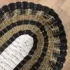 Oval Seagrass Black, White and Tan - Classic - 60x120cm