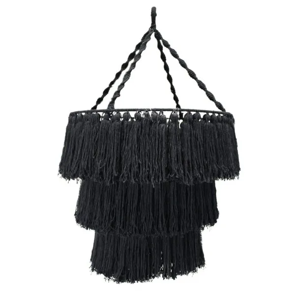 bG9jYWw6Ly9tZWRpYS8xSy9DRC82MFIzMEMxRzZSU0tDRDFLL2IwYTA5NTU4LmpwZWc.webp Macrame Soft Chandelier - Black