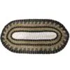 Oval Seagrass Black, White and Tan - Classic - 60x120cm