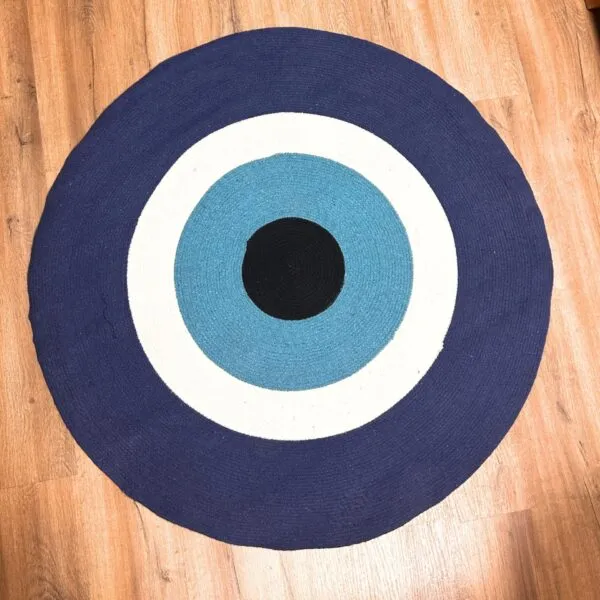 bG9jYWw6Ly9tZWRpYS8xTi84Qy82MFIzMEMxRzZXVDM4QzFOLzgxYzQ5OTZkLmpwZWc.webp Cotton Rope Evil Eye Rug