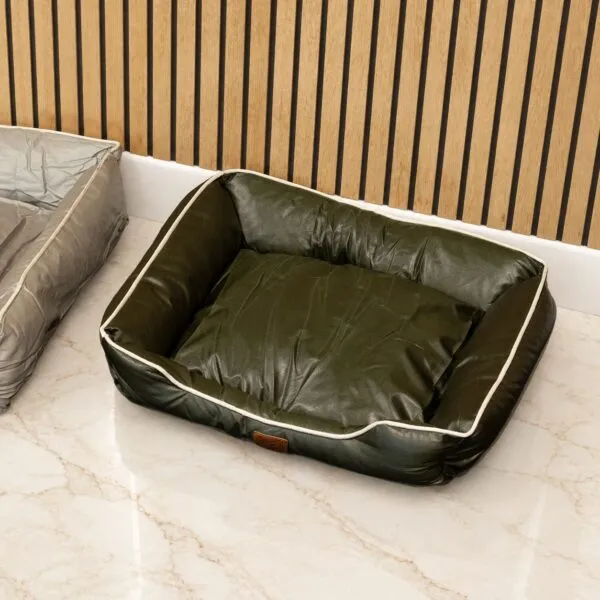 PAW Bed – Small Khaki Green – 60 × 50 × 15cm