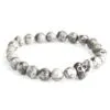 bG9jYWw6Ly9tZWRpYS8xUS84Qy82MFIzMEMxRzZNUks4QzFRLzE2ZDYwODQ1LmpwZWc.webp Pewter Skull / Grey Agate - Gemstone Bracelet