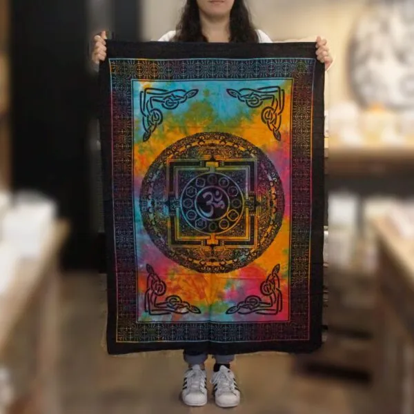 bG9jYWw6Ly9tZWRpYS8xUS9FQy82MFIzMEMxRzZNVEtFQzFRLzY5MDZjZjc1LmpwZWc.webp Cotton Wall Art - Sacred OM