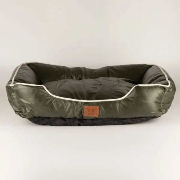 PAW Bed – Small Khaki Green – 60 × 50 × 15cm