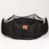 PAW Bed – Large Royal Crown – Black & Grey – 50 × 50 × 26cm
