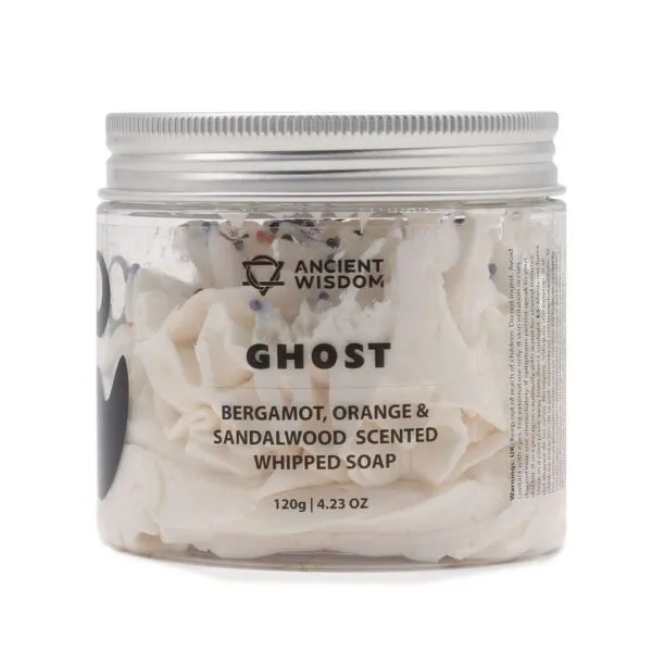 bG9jYWw6Ly9tZWRpYS8xUy9BRC82MFIzMEMxSjY0VEtBRDFTLzJiZmY2NzEyLmpwZw.webp Ghost Whipped Soap 120g