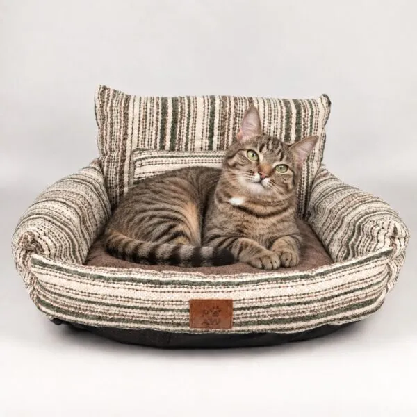 bG9jYWw6Ly9tZWRpYS9IRy8yQy82MFIzMEMxSjZSVzMyQ0hHL2UyNDdlMTRjLnBuZw.webp PAW Bed – Small Sofa – Brown Stripes – 50 × 50 × 26cm