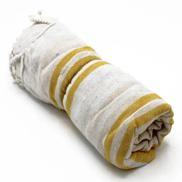 bG9jYWw6Ly9tZWRpYS9IRy9KRC82MFIzMEMxRzZSV0tKREhHLzc0MmY1MjhjLmpwZWc.webp Hamman Spa Towel - Sunrise Yellow - 90x170cm