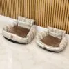 bG9jYWw6Ly9tZWRpYS9ISC9HQy82MFIzMEMxSjZSVktHQ0hILzQxZmQwZmNjLmpwZw.webp PAW Bed – Small Sofa – Brown Stripes – 50 × 50 × 26cm