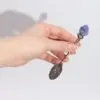 Set of 7 Bronze Gemstone Crystal Witch Spoons