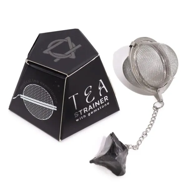 bG9jYWw6Ly9tZWRpYS9ISi9HQy82MFIzMEMxRzZSVzNHQ0hKLzIyYjJhYmU4LmpwZWc.webp Raw Crystal Gemstone Tea Strainer - Black Obsidian