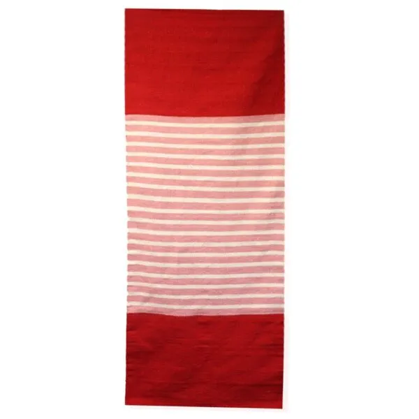 bG9jYWw6Ly9tZWRpYS9ISy80Qy82MFIzMEMxRzZSVks0Q0hLLzRhMjQ0ODQ4LmpwZWc.webp Indian Cotton Rug - 70x170cm - Red/Pink