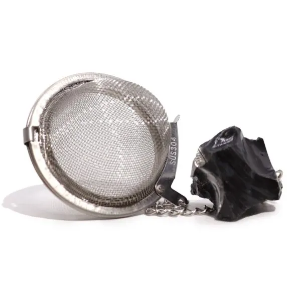 bG9jYWw6Ly9tZWRpYS9ISy9HQy82MFIzMEMxRzZSVzNHQ0hLLzI4NTRjZDFlLmpwZWc.webp Raw Crystal Gemstone Tea Strainer - Black Obsidian