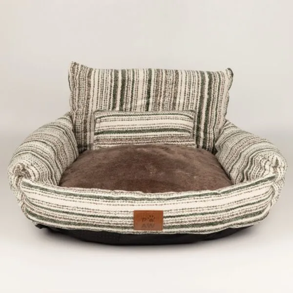 bG9jYWw6Ly9tZWRpYS9ISy9HQy82MFIzMEMxSjZSVktHQ0hLLzM3NWFhNWRjLmpwZw.webp PAW Bed – Small Sofa – Brown Stripes – 50 × 50 × 26cm
