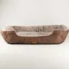 PAW Bed – Small Plush Teddy Brown – 60 × 45 × 17cm