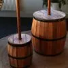 bG9jYWw6Ly9tZWRpYS9ITi9DQy82MFIzMEMxSjY4UzNDQ0hOLzA1MGNhNmZlLmpwZw.webp Beer Barrel Table and Parasol Stand – Natural Wood 60 x 48.5 cm