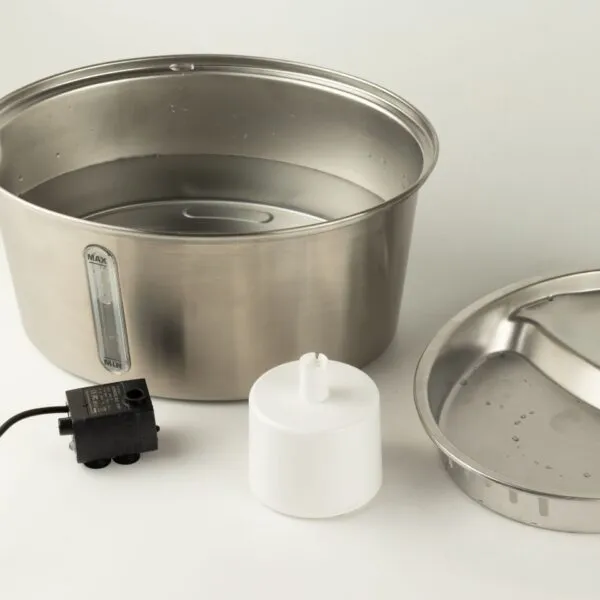 PAW Food Bowls - Electric Water Fountain 2.5 Liter - USB - Stainless Steel (304)