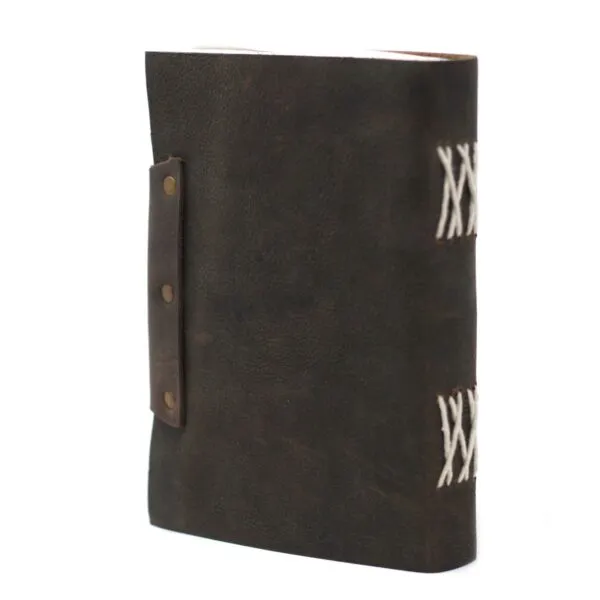bG9jYWw6Ly9tZWRpYS9IUy80Qy82MFIzMEMxRzZNVjM0Q0hTL2EzMjk0NTAzLmpwZWc.webp Leather Black Confessions with Lock Notebook (7x5")