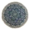 Small Mandala Roundie Cotton Art (130cm) - Teal and  Blue