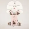 PAW - XS (2-4Kg) Dog Step-in Guardian Harness with Reflective Mesh - Soft Pink - Rose Quartz Charm