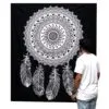 bG9jYWw6Ly9tZWRpYS9TSC9KQy82MFIzMEMxRzZNV0tKQ1NIL2IxNDU5YmQ1LmpwZWc.webp Band W Double Cotton Bedspread + Wall Hanging - Dreamcatcher