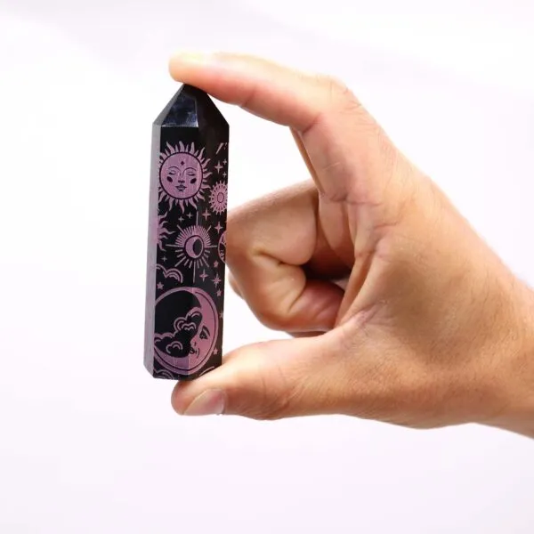 bG9jYWw6Ly9tZWRpYS9TSi80Qy82MFIzMEMxRzZXU0s0Q1NKLzJkMDA3N2YzLmpwZWc.webp Black Obsidian Point - Mystic Story - Rose Pink