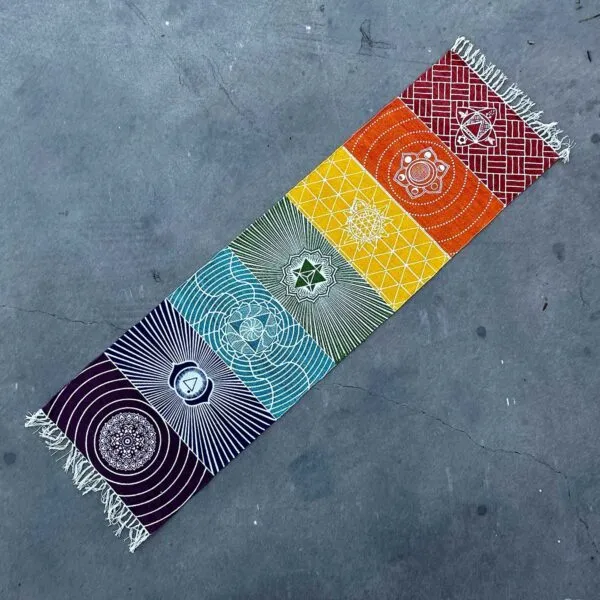 bG9jYWw6Ly9tZWRpYS9TSy9KRC82MFIzMEMxRzZSV0tKRFNLL2I1NzQ4NzQ4LmpwZWc.webp Yoga Rug - 60x200cm - 7 Chakras