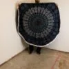 bG9jYWw6Ly9tZWRpYS9TTi80Qy82MFIzMEMxSjY0U0s0Q1NOLzhjYmMyYWNmLmpwZw.webp Small Mandala Roundie Cotton Art (130cm) - Peacock Blues