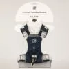 bG9jYWw6Ly9tZWRpYS9TUS80RC82MFIzMEMxSjZSVEs0RFNRL2M5MDVkMWZhLmpwZw.webp PAW - S (4-8Kg) Dog Step-in Guardian Harness with Reflective Mesh - Rock Grey - Black Obsidian Charm