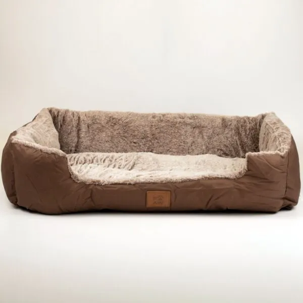 bG9jYWw6Ly9tZWRpYS9TUy9FRC82MFIzMEMxSjZSVktFRFNTL2FiZDU2ZWE1LmpwZw.webp PAW Bed – Medium Plush Teddy Brown – 70 × 55 × 18cm